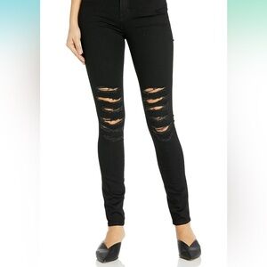 J Brand Distressed Maria Jeans in Black Heart Size 27